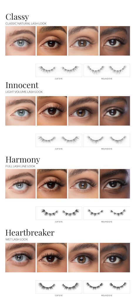 grappes de cils avec de la colle transparente nanolash
